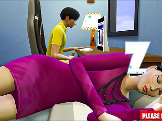 Japanese step-son fucks asian stepmom  after watching porn masturbating bordering her-Family Sex Interdiction - Grown-up Movies